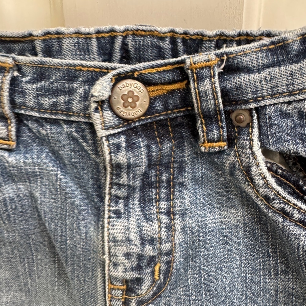 Baby Gap 3T Girls Blue Denim Flare Jeans Pants - Picture 2 of 9